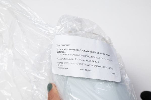 FILTRO COMBUSTIBLE, SEPARADOR DE AGUA